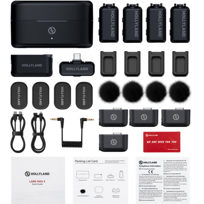 Hollyland Lark Max 2 Combo 4-Person Wireless Microphone System