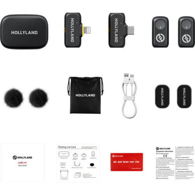 Hollyland LARK A1 Combo 2-Person Wireless Microphone System With Warranty