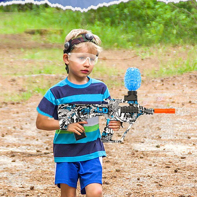 Mini AUG Gel Blaster Rechargeable Electric Machine Toygun With 10000 Pcs Gel Balls