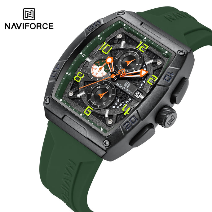 Naviforce NF 8052 Precision Square Men Watch With Official Warranty