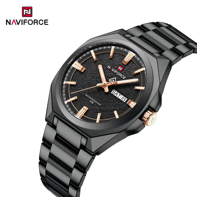Naviforce NF 9273 Steel Prestige Men Watch With Official Warranty