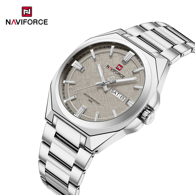 Naviforce NF 9273 Steel Prestige Men Watch With Official Warranty