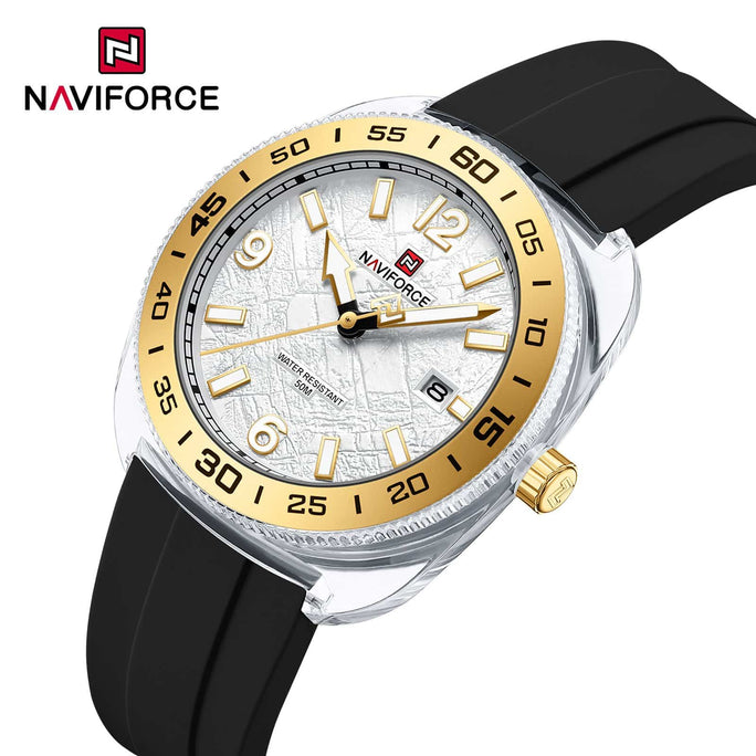 Naviforce NF 7132 Textured Dial Sport Men Watch With Official Warranty