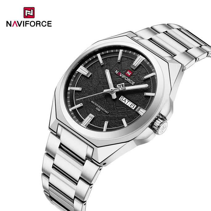 Naviforce NF 9273 Steel Prestige Men Watch With Official Warranty