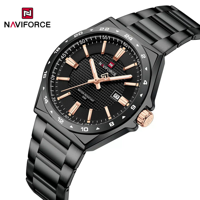 Naviforce NF 9266 Textured Dial Men Watch With Official Warranty