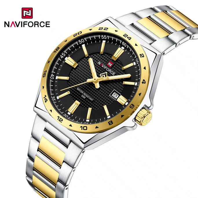 Naviforce NF 9266 Textured Dial Men Watch With Official Warranty