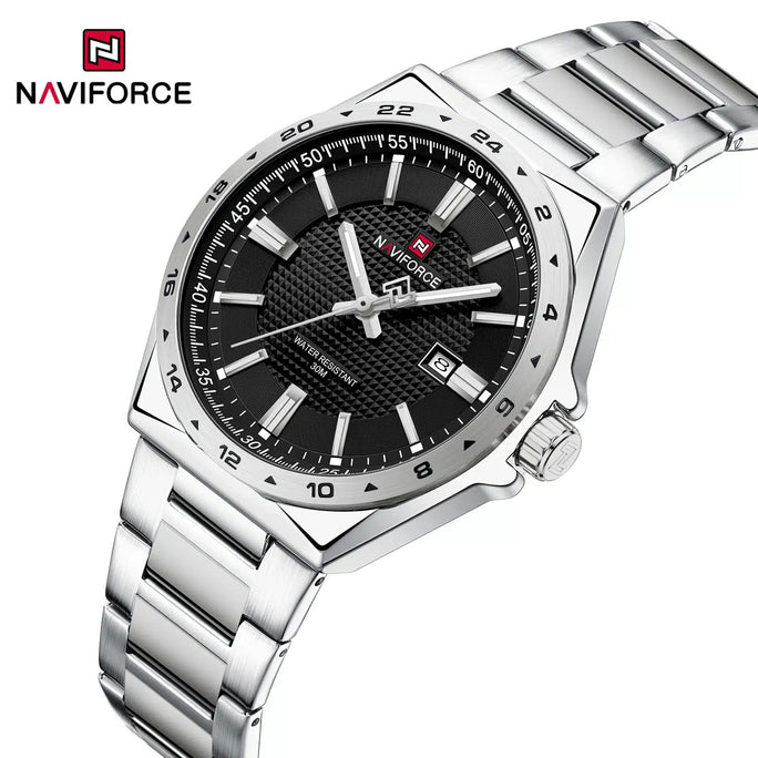 Naviforce NF 9266 Textured Dial Men Watch With Official Warranty