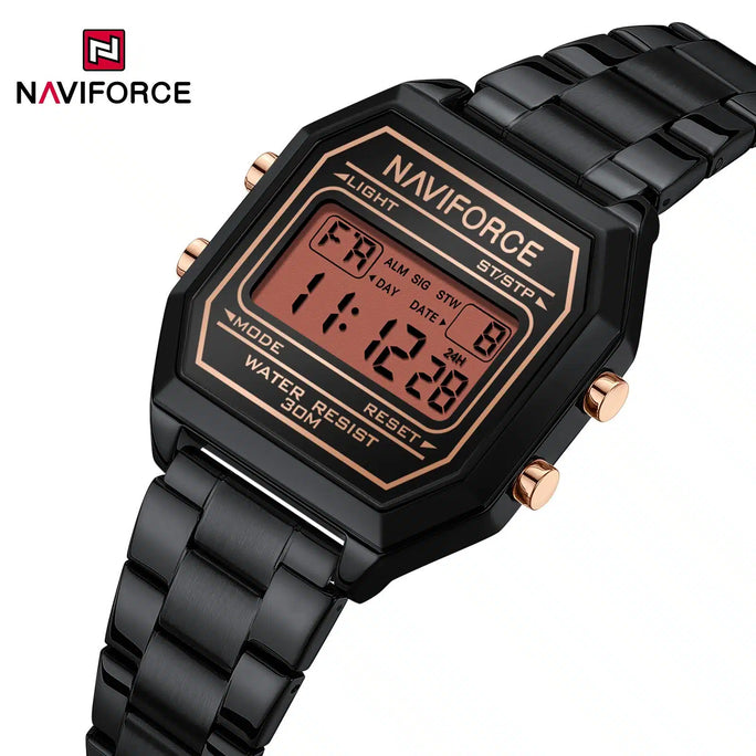 Naviforce NF5063 Retro Digital Lady Women's Watch With Official Warranty