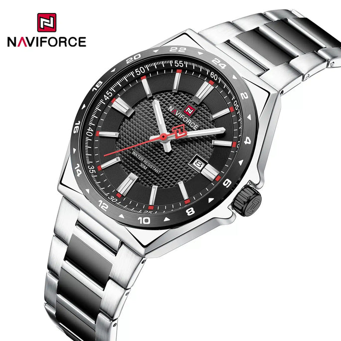 Naviforce NF 9266 Textured Dial Men Watch With Official Warranty
