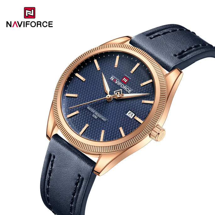 Naviforce NF 9276L Formal Leather Men Watch With Official Warranty