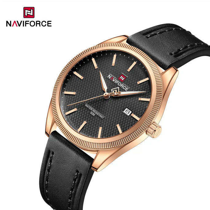 Naviforce NF 9276L Formal Leather Men Watch With Official Warranty