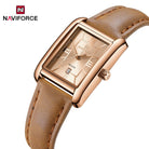 Naviforce NF 5074 Signature Square Women Watch With Official Warranty