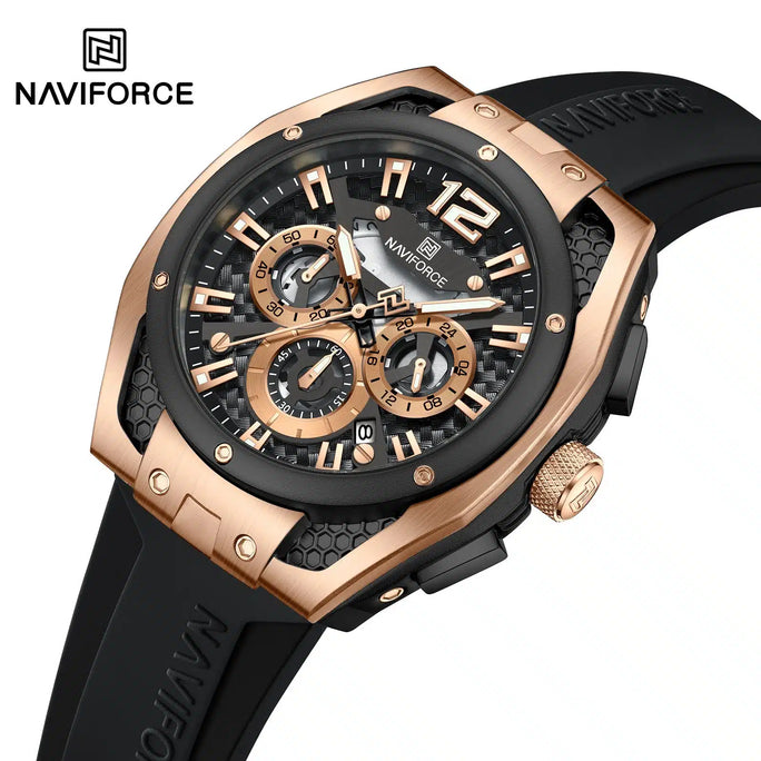 Naviforce NF 8063 Edge Chronograph Men Watch With Official Warranty
