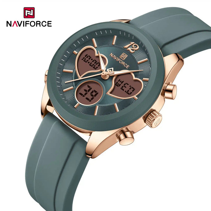 Naviforce NF5045 Elegant Heart Women's Analog Watch With Official Warranty
