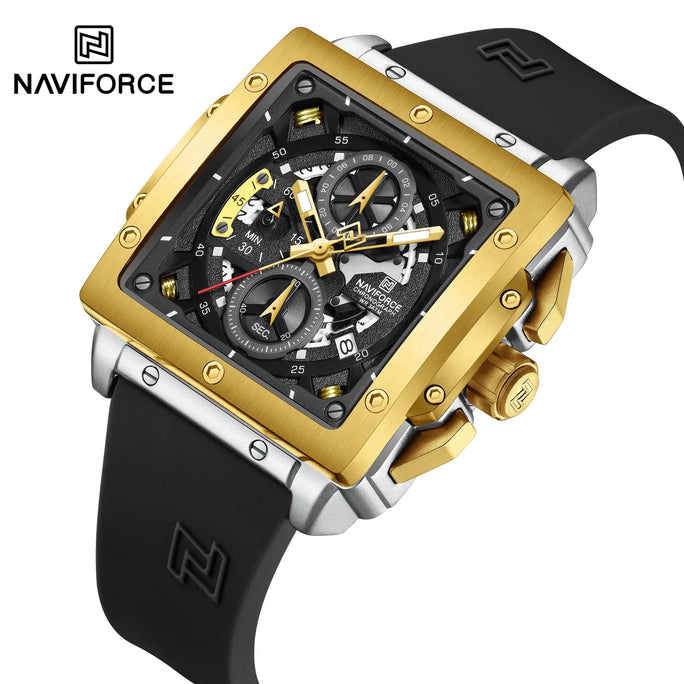Naviforce NF 8064 Antiquity Men Watch With Official Warranty