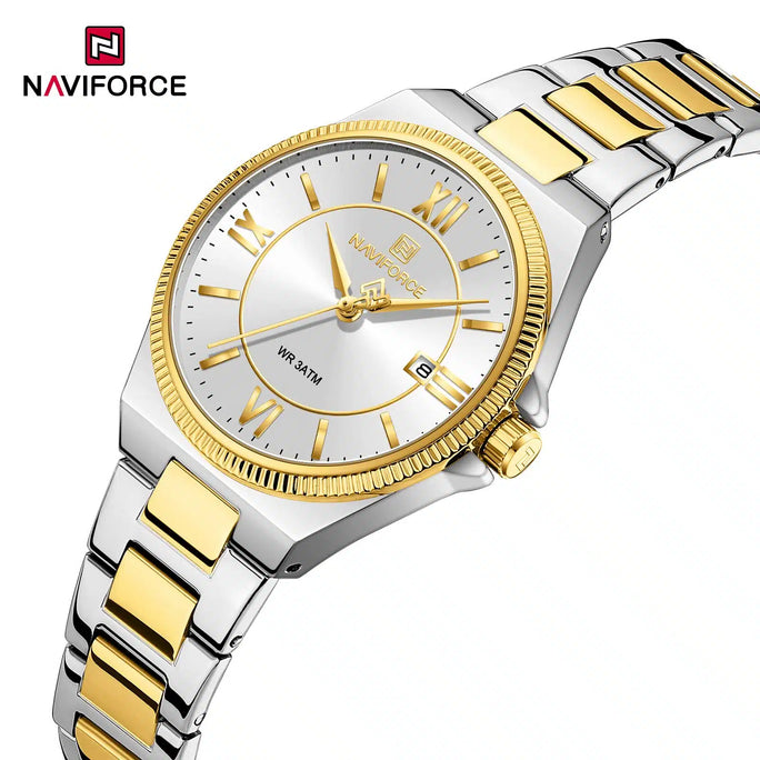 Naviforce NF 5073 Royal Roman Women Watch With Official Warranty