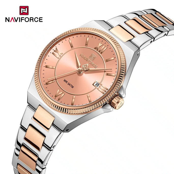 Naviforce NF 5073 Royal Roman Women Watch With Official Warranty