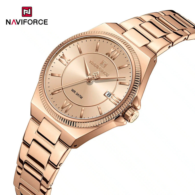 Naviforce NF 5073 Royal Roman Women Watch With Official Warranty
