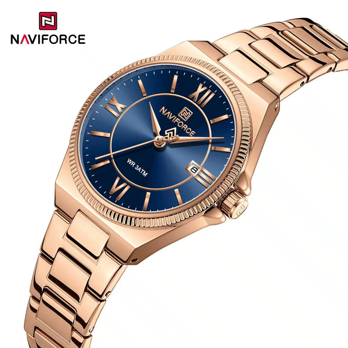 Naviforce NF 5073 Royal Roman Women Watch With Official Warranty