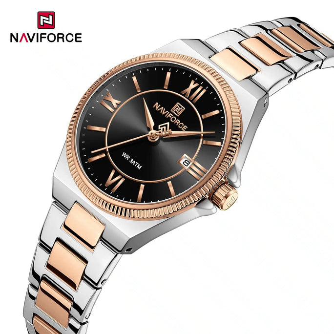 Naviforce NF 5073 Royal Roman Women Watch With Official Warranty