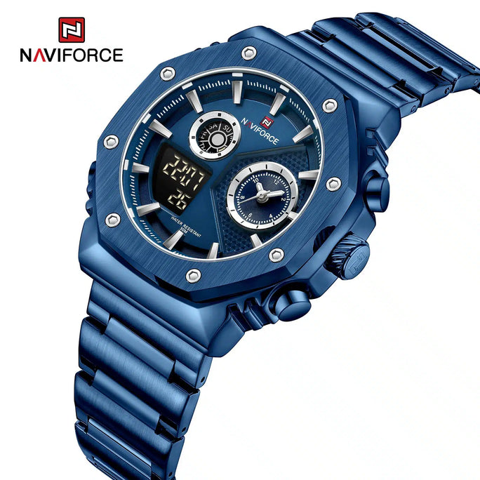 Naviforce NF 9216S Dual Time Edition Men Watch With Official Warranty