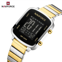 Naviforce NF5058 Elegant Pixel Digital Women's Watch With Official Warranty