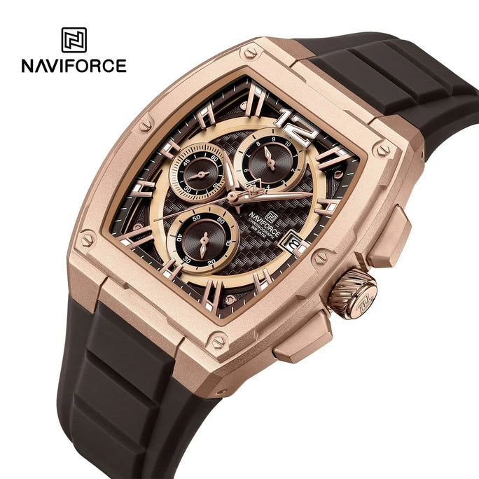 Naviforce NF 8050 Square Force Men Watch With Official Warranty