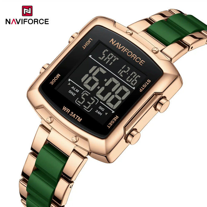 Naviforce NF5057 Square Style Digital Women's Watch With Official Warranty