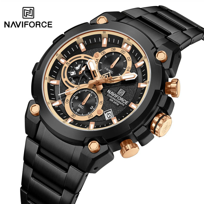 Naviforce NF 8071 ChronoX Men Watch With Official Warranty