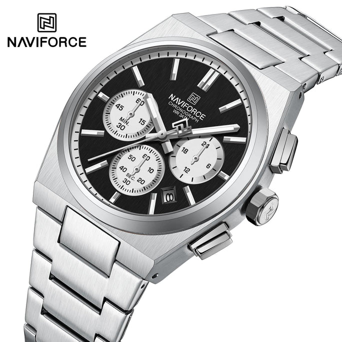 Naviforce NF 8048 Bond Chrono Men Watch With Official Warranty