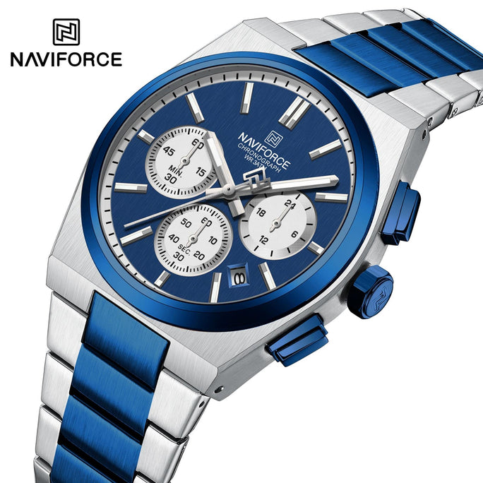 Naviforce NF 8048 Bond Chrono Men Watch With Official Warranty