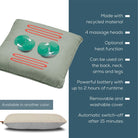 Beurer MG 139 Battery-Operated Shiatsu Massage Cushion – Mint