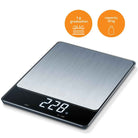 Beurer KS 34 XL Stainless Steel Kitchen Scale