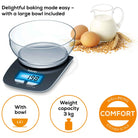 Beurer KS 25 Digital Kitchen Scale with Weighing Bowl