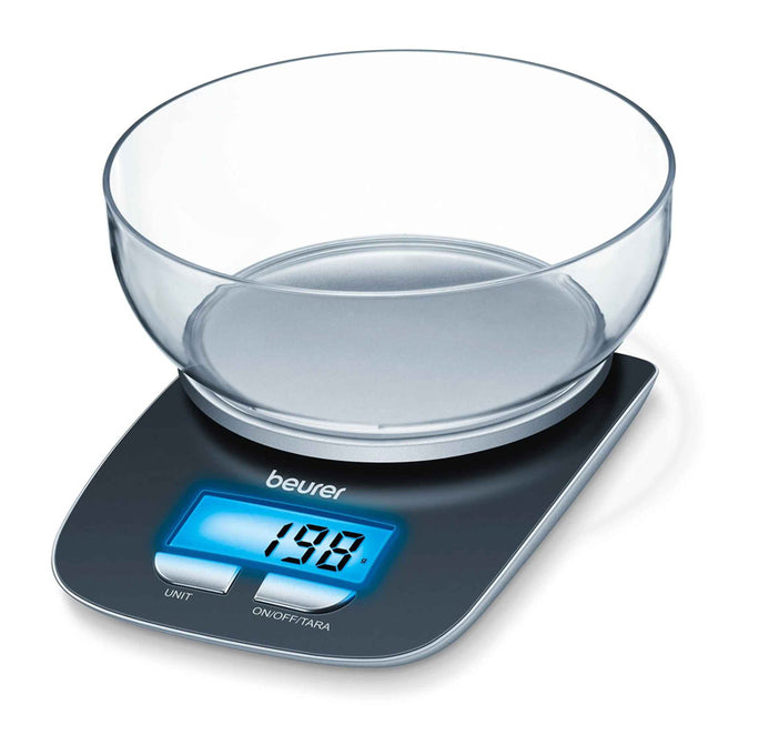 Beurer KS 25 Digital Kitchen Scale with Weighing Bowl