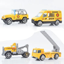 Construction Tractor & Trucks Die Cast Vehicles Set – 6 pcs