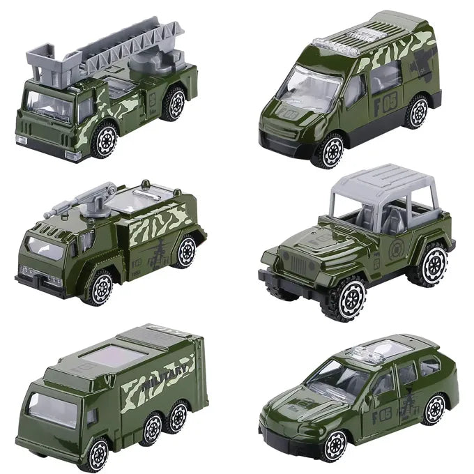 Die-Cast Transport Truck Vehicle Set for Kids Pack Of 6