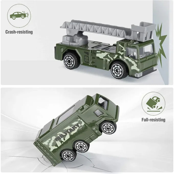 Die-Cast Transport Truck Vehicle Set for Kids Pack Of 6