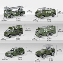 Die-Cast Transport Truck Vehicle Set for Kids Pack Of 6