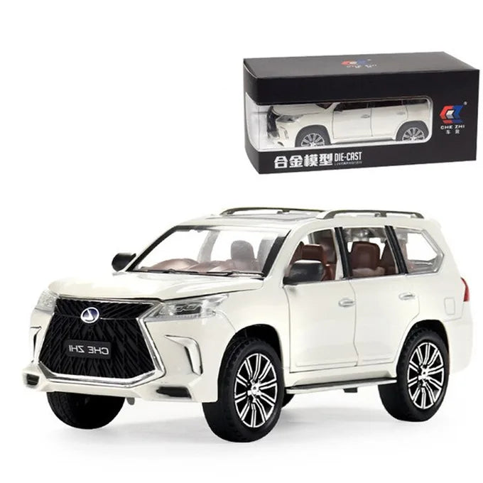 Lexus LX 570 SUV 1:24 Die-Cast Model Car with Light, Sound & Opening Doors