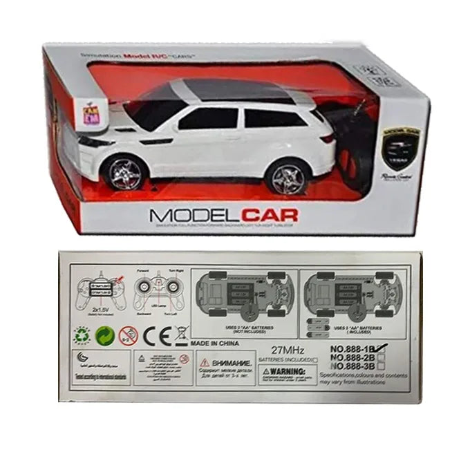 Remote Control Porsche SUV Car Model Toy for Kids – 4 Channel – White