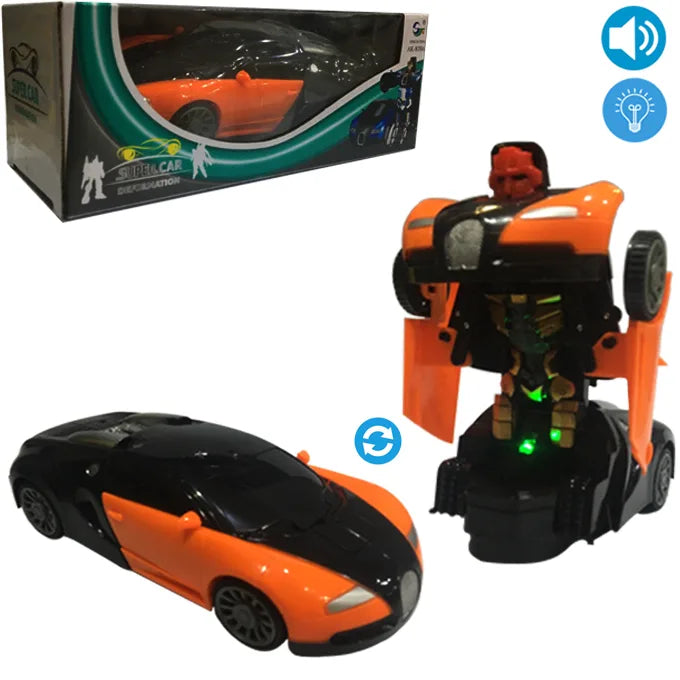 Transformer Bugatti Robot Car – Light & Music