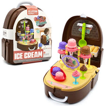 Ice Cream Gelateria Backpack Ice Cream Play House Set  34 Pieces