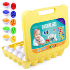 Matching Eggs Color & Shape Recognition & Alphabet Letter Matching A to Z – 26 Pieces Briefcase