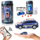 Mini Remote Control Soda Can Car 2.4GHz 4 Channel with LED Lights – Approx. 8cm