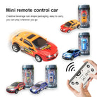 Mini Remote Control Soda Can Car 2.4GHz 4 Channel with LED Lights – Approx. 8cm
