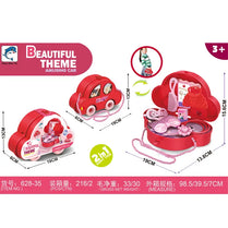 2 in 1 Happy Times Beautiful Theme Amusing Briefcase Car Set