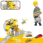 2 in 1 Mini Storage Engineering Series Construction Key Power Cars with Storage Box Briefcase