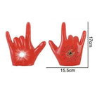 Spiderman Glow Light Gloves Soft Plastic Made For Kids - Red
