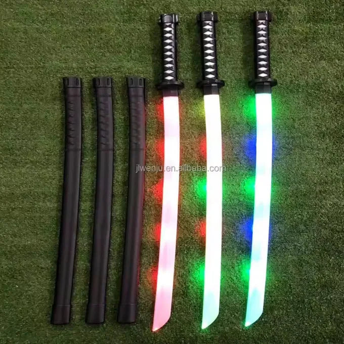 Wakizashi Samurai Sword For Kids light and music - Operated Battery